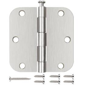 Jiw-02-rh35-5 Jiw Jiw-02-rh35-5/8r-sn12 12 Pack Nickel Door Hinges Brushed 3 1/2 Interior Satin Ni