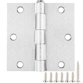 Jiw-02-rh35-sq-sn12 Jiw 12 Pack Satin Nickel 3.5 Inch Square Radius Door Hinges