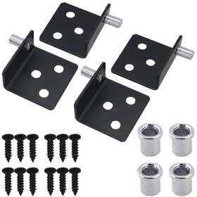 59846-ssphh-2 Jjhxsm 2 Sets Stainless Steel Pivot Hinge Upper And Lower With Bushing L