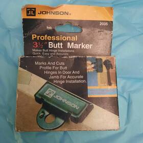 2035 Johnson Butt Marker By No. 3.5 Inch . New Old Stock