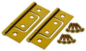 Jh1823ppk2 Johnson Hardware Brass Non-mortise Hinge For Bifold -