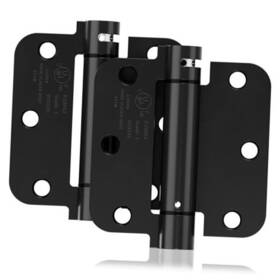 B-3.5in-2 Joyny Self Closing Door Hinges 3.5 Inch Spring Loaded 2 Pack