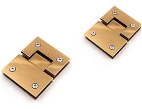 Ju 779288478237 Brushed Nickel Heavy Duty 180 Degree Glass Door Goldhinge-2pack