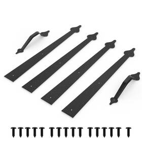 4hinges Jzvxx 747015365501 Steel Decorative Garage Door Hardware Kit Faux Accents A