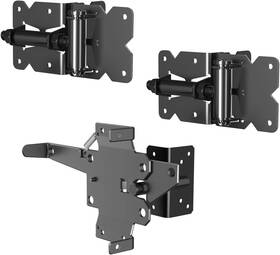 Jzvxx 785034829772 Vinyl Gate Kit Selfclosing Fence Single Hinge And Latch Hard