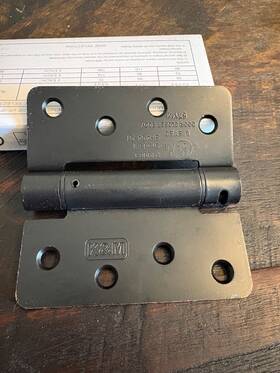 Us11p K&m 4x4 Spring Hinge 1/4x1/4 Door