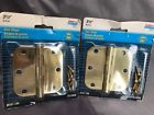 K197-756 National Lot Of Solid Brass Door Hinges New Old Stock