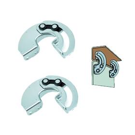 12125510 Kafenda 2pcs 90 Degree Industrial Hinge Heavy Duty Carbon Steel Semi-circular Door H