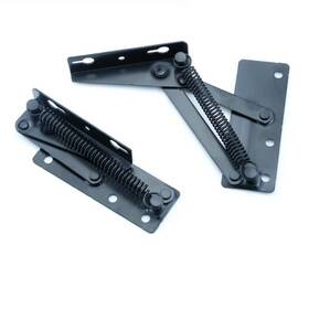 Kafenda 783746662359 Black 80 And 75 Scissor Type Hinges - Top Turning Folding Support For Cupboar
