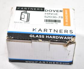 52036-78 Kartners Dover Wall Mount Offset Back Plate Hinge Brushed Brass Finish