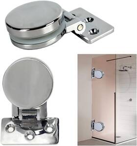 45254 Kashbsab 2 Pieces 90 Degree Shower Door Hinges Heavy Duty Frameless Glass St
