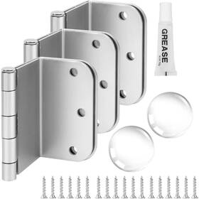Kbh01 Kbh Applications 3-pack Offset Door Hinges Brushed Nickel 3.5 Inch 5/8 Radius Co