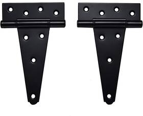 Kdup Hardware Co. Ltd. 313053166143 6 Inch T-strap Shed Door Hinges Heavy Duty Black Tee Hinge For Wooden Fences