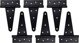 Kdup Hardware Co. Ltd. 313095490480 6 Inch T-strap Shed Door Hinges Heavy Duty Black Tee Hinge For Wooden Fences