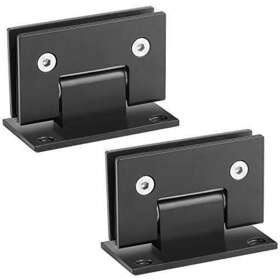 Keileoho 726972928578 2pcs Glass Door Hinges Stainless Steel Shower With Mounting Hardware