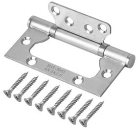 Keileoho 749889737378 6 Pcs 4 X 3 Inches Door Hinges Non-mortise Stainless Steel With