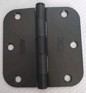 B0791n75gd Kesler 3 / Inch Oil Rubbed Bronze Door Hinge 5/8 Corner Radius 12-pack With Screws