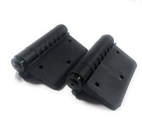 Kiavetta 734965045751 Aluminum Gate Hinge Wood Vinyl Heavy Duty Self Closing Black Polymer Hardware