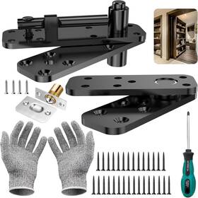 Kimsofunny 445026071093 Hidden Pivot Hinge 570lbs Load-bearing Heavy Duty Hardware For Bookcase Murphy
