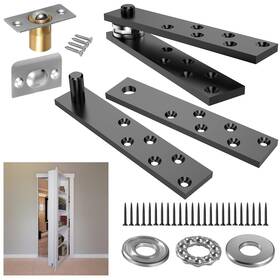 Sfhdh002 Kimsofunny Hidden Door Hinge Pivot Hardware 360 Degree Rotation Murphy Bookcase Heavy D