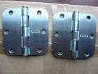 Kn3535sn Ultra Hardware Lot Of Satin Nickel Door Hinges With Radius