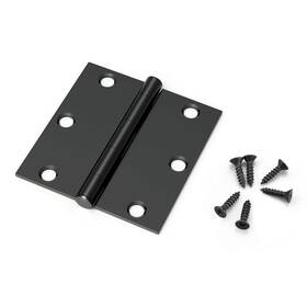 Knobwell 710328647411 40 Pack Matte Black Door Hinges Interior 3.5 Inch X Doo