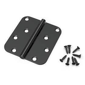 Knobwell 715624465134 18 Pack Matte Black Door Hinges 4 X Inch Interior Wit