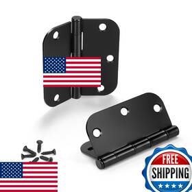 B07clqqnxk Knobwell 30 Pack Of Door Hinges Matte Black - No Squeak 3.5 Inch X Interio