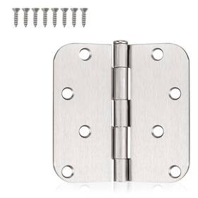 B0d12cmzq1 Knobwell 3-pack 4 Inch Satin Nickel Rounded Door Hinges 4x4 - Durable And Stylish