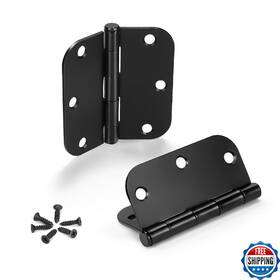 B0dq8c24r9 Knobwell 30pk 3.5 Inch Matte Black Door Hinges Heavy Duty Interior Exterior
