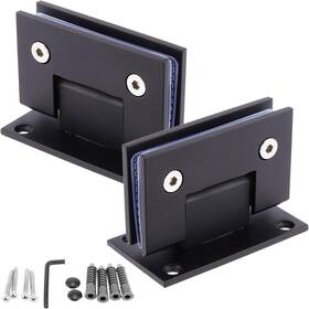 Kohand 769773914296 2 Pack 90-degree Glass Door Hinge Shower Hinges Replacement Parts Stainless