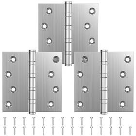4s-srdh Kolet Ball Bearing Door Hinges 4 X Inches Square Corner Stainless