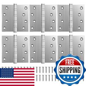 B0g2sbcq3z Kolet Ball Bearing Door Hinges 4x4 Brushed Nickel Stainless Steel Heavy Duty Pac