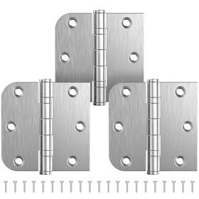 Bbdh-s3-3.5sr Kolet Ball Bearing Door Hinges 3.5 X Inches Stainless Steel Squa