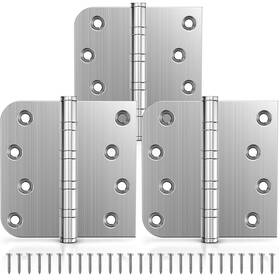 Bbdh-s3-4sr Kolet Ball Bearing Door Hinges 4x4 Inches Heavy Duty Stainless Steel Brushed Nickel