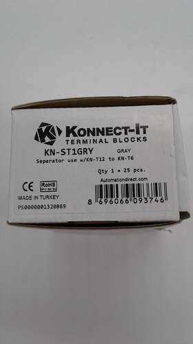 Kn-st1gry Konnect-it Terminal Blocks W/kn-t12 Separator Use With Kn-t12