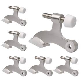 Kds002-sn Kovosch 6 Pack Hinge Pin Door Stopper Brushed Satin Nickel - Adjustable Heavy Duty Hi