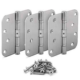 Ks Hardware 060880120194 Stainless Steel Ball Bearing Nrp Door Hinges 4 Inch X With 5/8 Radius