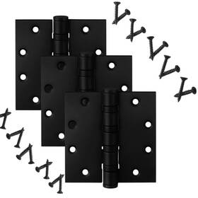 B0b41g8968 Ksdcmrs Heavy Duty 4 Inch Stainless Steel Ball Bearing Door Hinges 3-pack Matte Black