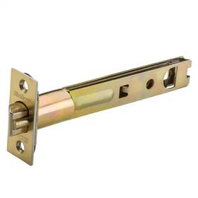 Kwikset 313098011064 5 Inch Polished Brass Square Corner Deadlatch