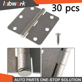 Tl17829q Labwork Satin Nickel Door Hinges 3.5 Inch 2.2mm 1/4 Radius Corners 30pcs 3-1/2