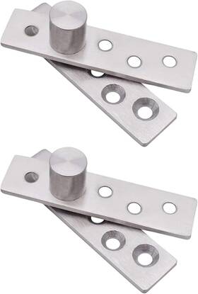 Lagalo 445046628642 2 Pack Stainless Steel 180 Rotation Hidden Door Pivot Hinges Large