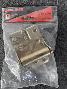 D171 Lawrence Bros. Inc. Vintage Lb Spring Hinges 2-pack Made In Usa - Nos