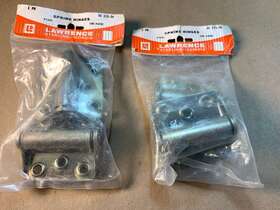 171-zn Lawrence Brothers 171-db Nos 2 Sets Vintage Zinc Spring Hinge Sc - Screen Door