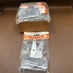 Sc924zn Lawrence Zinc Plate 5 Inch Light T Hinges 10 Pair