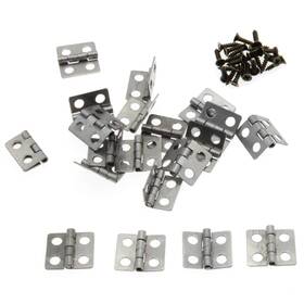 Mini-hinges-13m12-silver-20p Lbtodh Mini Retro Door Hinges 20pcs 8mm 180 Silver Antique Butt For Small Woo