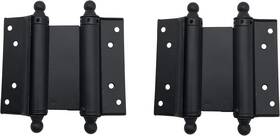 Leader Pneumatic 445000239235 Matte Black Double Action Hinge Ball Heavy Duty Saloon Door Hinges Swinging