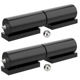 863115 Letowe Heavy Duty Gate Hinges 5 Inches- 2 Pack Weld On Install 5ftft - Black