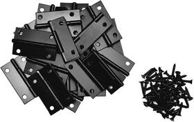 Libertyyouxiangongsi 313097871874 20pcs 1.5 Inch Metal Folding Black Door And Window Hinge With 80 Screws
