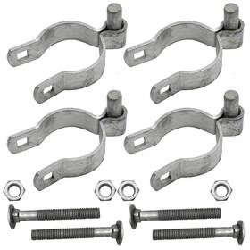 Fusgxt180 Lidscura 4pcs Chain Link Fence Gate Post Hinge For Outside Diameter Post/pipe Galvani